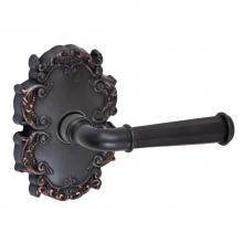 Fusion P-AN-C8-0-ORB-R - St Charles Lever with Victorian Rose Passage Set in Oil Rubbed Bronze - Right