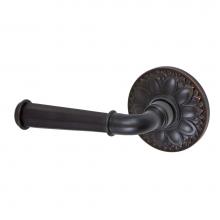 Fusion P-AN-D8-0-ORB-L - St Charles Lever with Floral Rose Passage Set in Oil Rubbed Bronze - Left