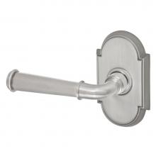 Fusion V-AN-E8-0-BRN-L - St Charles Lever with Tarvos Rose Privacy Set in Brushed Nickel - Left