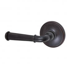 Fusion P-AN-F2-0-ORB-L - St Charles Lever with Cambridge Rose Passage Set in Oil Rubbed Bronze - Left