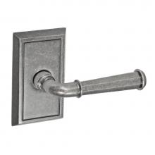 Fusion D-AN-S8-E-ATP-R - St Charles Lever with Shaker Rose Dummy Single in Antique Pewter - Right