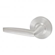 Fusion V-AT-A2-0-BRN-L - Empire Lever with Contemporary Rose Privacy Set in Brushed Nickel - Left