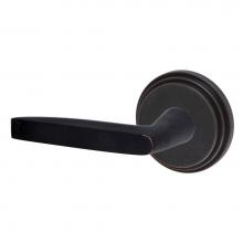 Fusion V-AT-B1-0-ORB-L - Empire Lever with Stepped  Rose Privacy Set in Oil Rubbed Bronze - Left