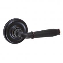 Fusion P-AU-A7-0-ORB-R - Turnberry Lever with Contoured Radius Rose Passage Set in Oil Rubbed Bronze - Right