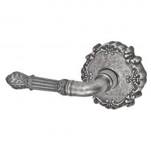 Fusion D-BD-C9-E-ATP-L - Venetian Lever with Round Victorian Rose Dummy Single in Antique Pewter - Left