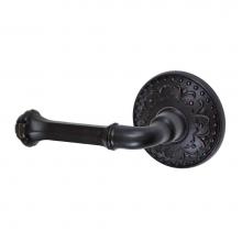 Fusion V-BE-S9-0-ORB-L - Tuscan Lever with Venice  Rose Privacy Set in Oil Rubbed Bronze - Left