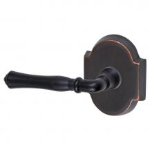 Fusion D-BH-E3-E-ORB-L - Cape Anne Lever with Beveled Scalloped Rose Dummy Single in Oil Rubbed Bronze - Left