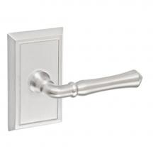 Fusion V-BH-S8-0-BRN-R - Cape Anne Lever with Shaker Rose Privacy Set in Brushed Nickel - Right