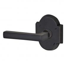 Fusion D-BU-G1-E-ORB-L - Sandcast  Nevada Lever with Sandcast Brass Scalloped Rose Dummy Single in Oil Rubbed Bronze -