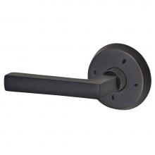 Fusion D-BU-G2-E-ORB-L - Sandcast  Nevada Lever with Sandcast Brass Beveled Rose Dummy Single in Oil Rubbed Bronze - Left
