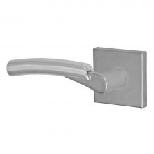 Fusion V-SH-S7-0-PSS-L - 3030 - Stainless Steel Lever with Square Rose Privacy Set in Polished Stainless Steel - Left