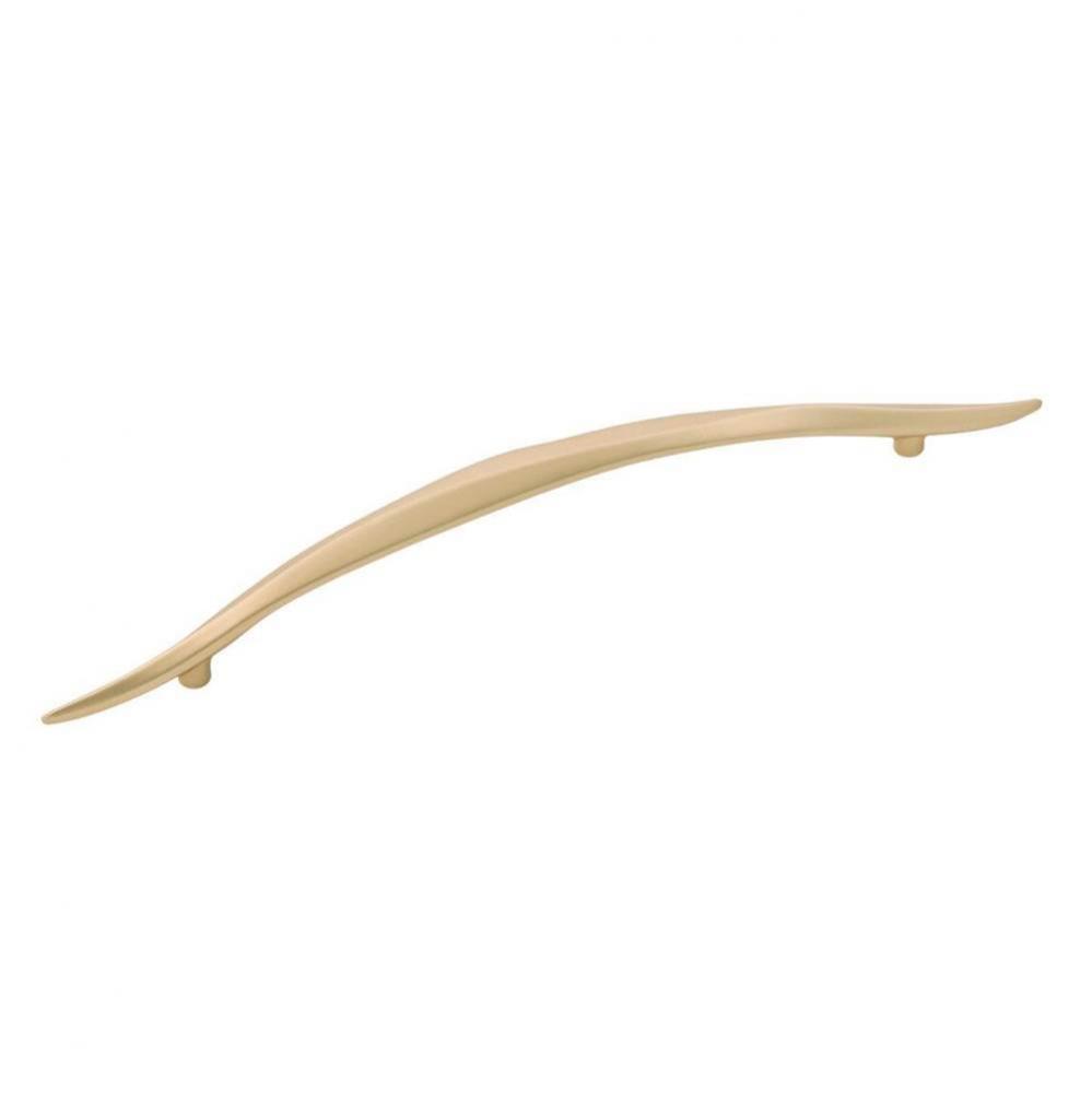 Willow Collection Pull 192mm C/C Flat Ultra Brass Finish