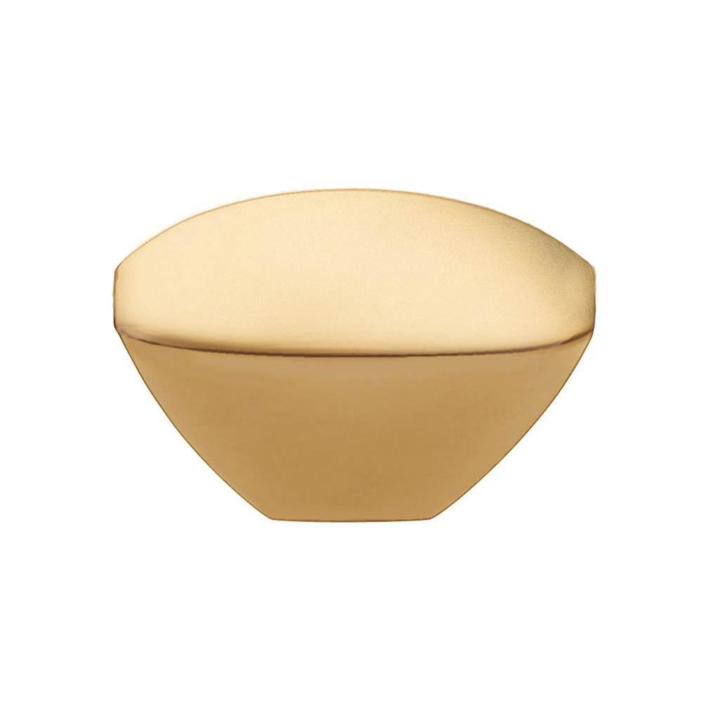 Velocity Collection Knob 1-7/16'' X 11/16'' Flat Ultra Brass Finish