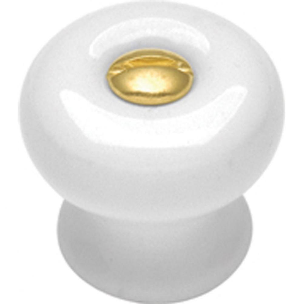 Tranquility Collection Knob 9/16'' Diameter White Finish