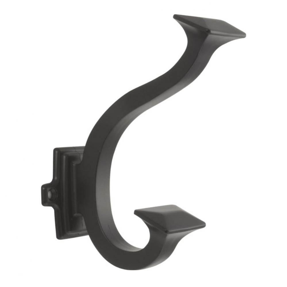Bungalow Collection Hook 1-1/2'' C/C Oil-Rubbed Bronze Finish
