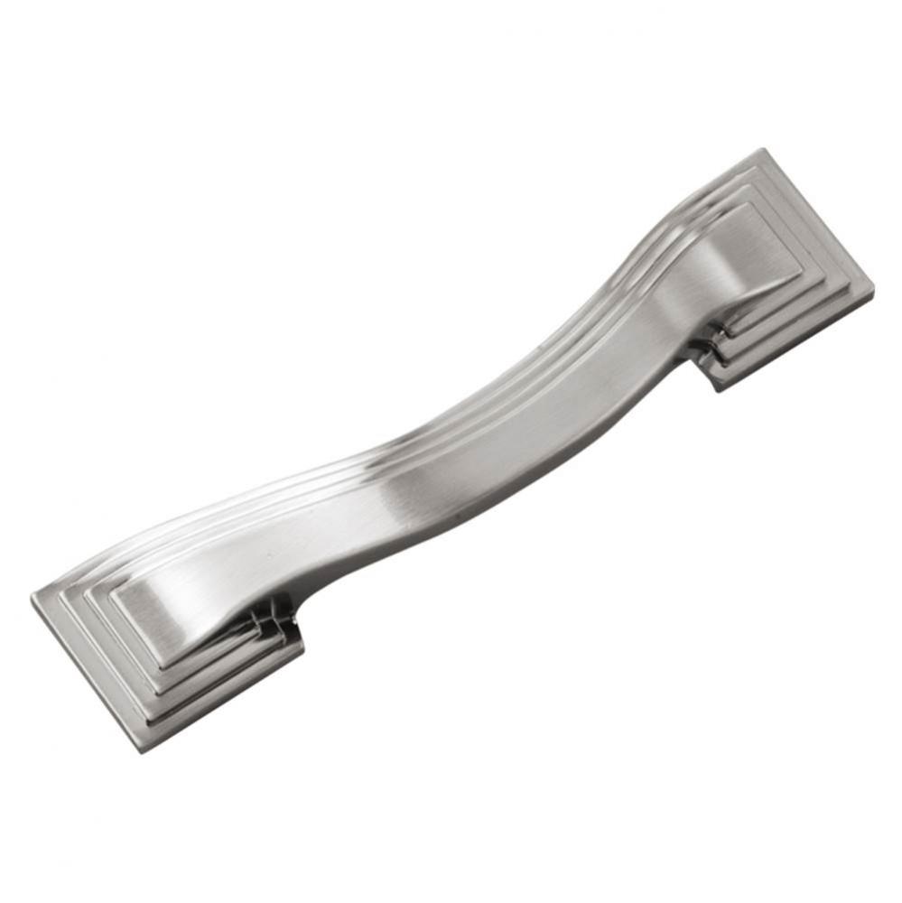 Deco Collection Pull 3-1/2'' C/C Satin Nickel Finish