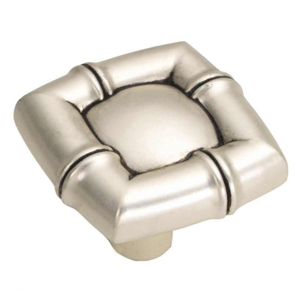1-1/4 In. Bamboo Satin Antique Silver Cabinet Knob