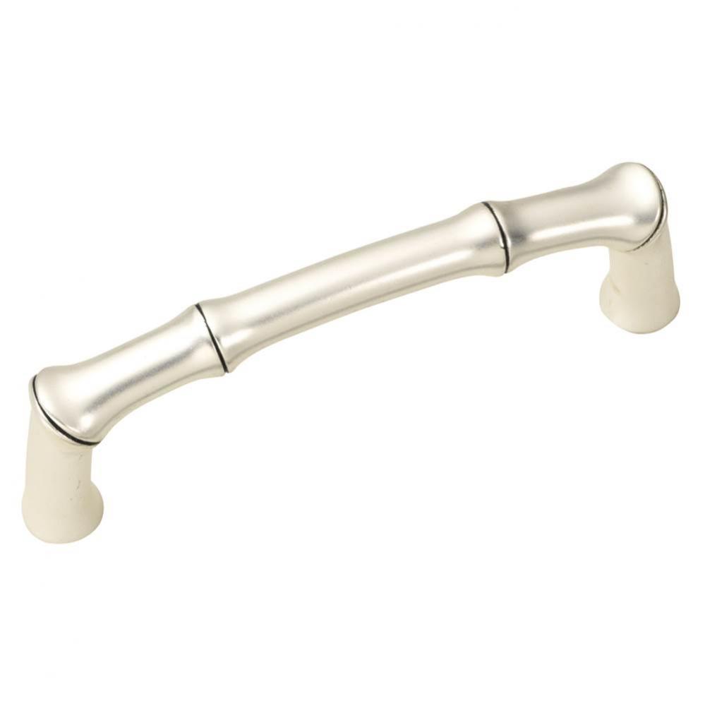 3 In. Bamboo Satin Antique Silver Cabinet Pull