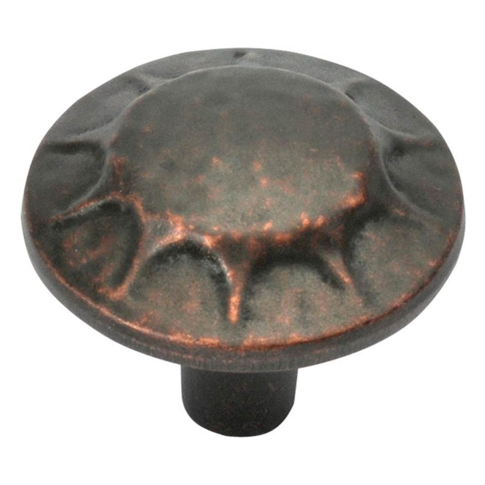 Clover Creek Collection Knob 1-1/4'' Diameter Dark Antique Copper Finish