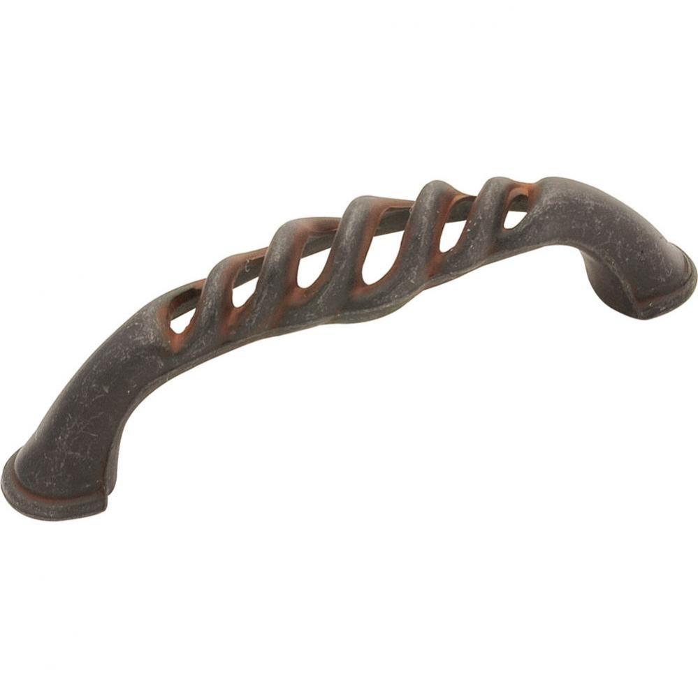 Charleston Blacksmith Collection Pull 3'' C/C Rustic Iron Finish