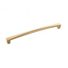 Hickory Hardware H076134-FUB - Crest Collection Pull 224mm C/C Flat Ultra Brass Finish
