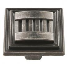 Hickory Hardware HH74670-BNV - Sydney Collection Knob 1-5/16'' Diameter Black Nickel Vibed Finish