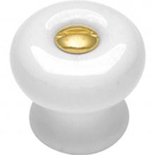 Hickory Hardware P1-W - Tranquility Collection Knob 9/16'' Diameter White Finish