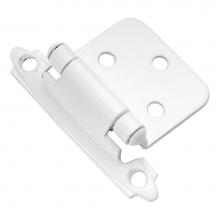 Hickory Hardware P144-W - Hinge Flush Surface Face Frame Self-Close (2 Pack)