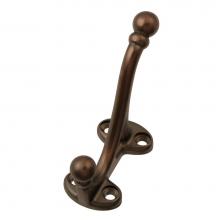 Hickory Hardware P25029-RB - Refined Bronze Double Coat Hook