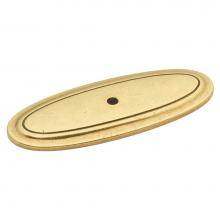 Hickory Hardware P277-LP - Backplate Knob 3 Inch X 1-1/8 Inch Oval