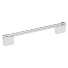 Hickory Hardware P3700-CHSP - 160mm Mito Chrome with Satin Pearl Cabinet Pull