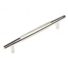 Hickory Hardware P3701-TCH - Dew Collection Pull 6'' C/C Two Tone Chrome Finish