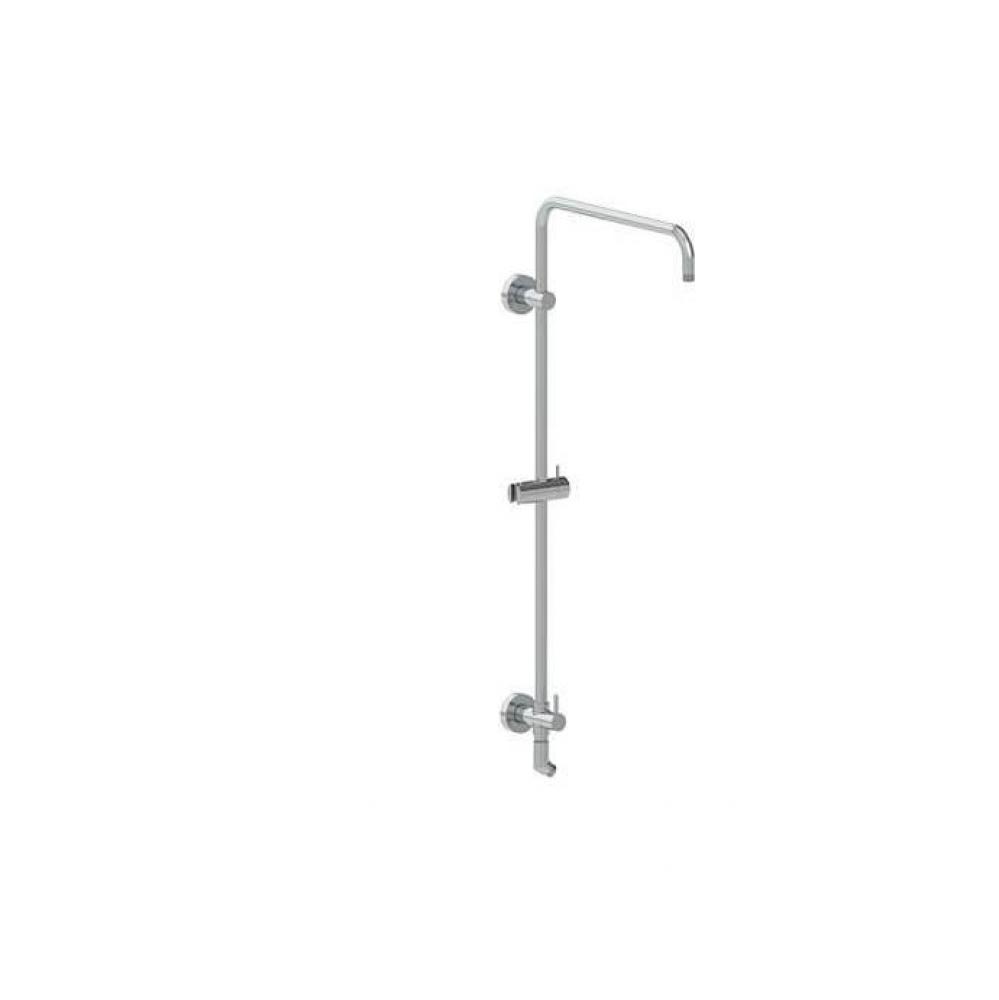 Rain Rail Plus – Wall Mounted Shower Rail with Bottom Outlet Integral Waterway and Diverter (Sho