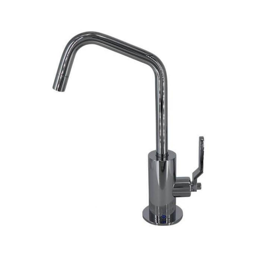 Point-of-Use Drinking Faucet with Contemporary Round Body & Industrial Lever Handle (120-degre