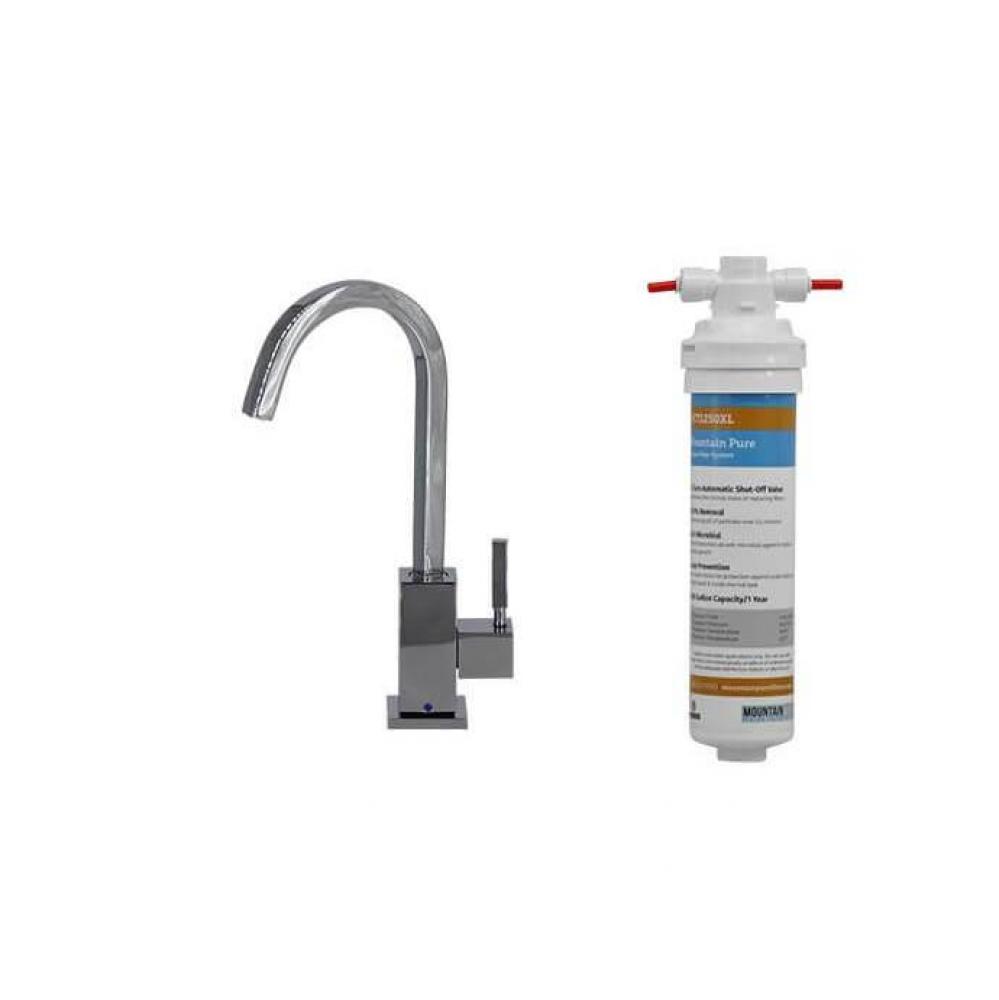 Point-of-Use Drinking Faucet with Contemporary Square Body & Mountain Pure® Water Filtrat