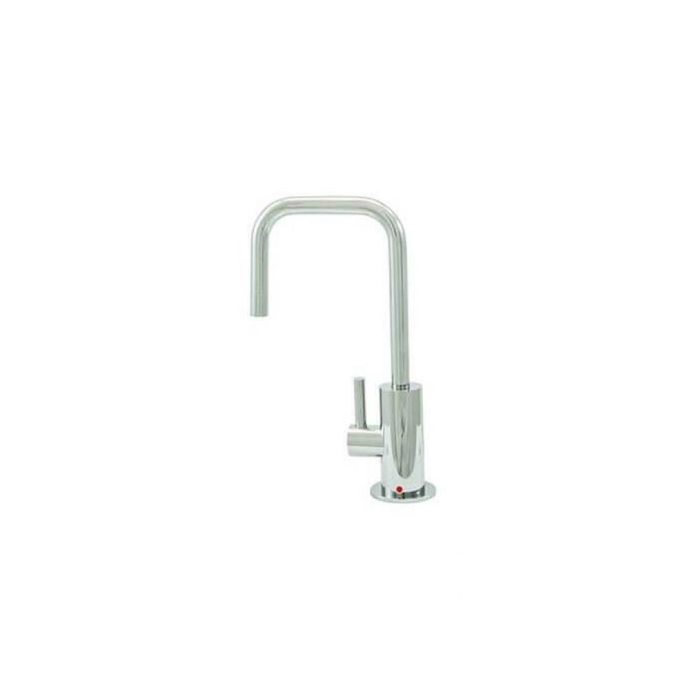 Hot Water Faucet with Contemporary Round Body & Handle (90-degree Spout)