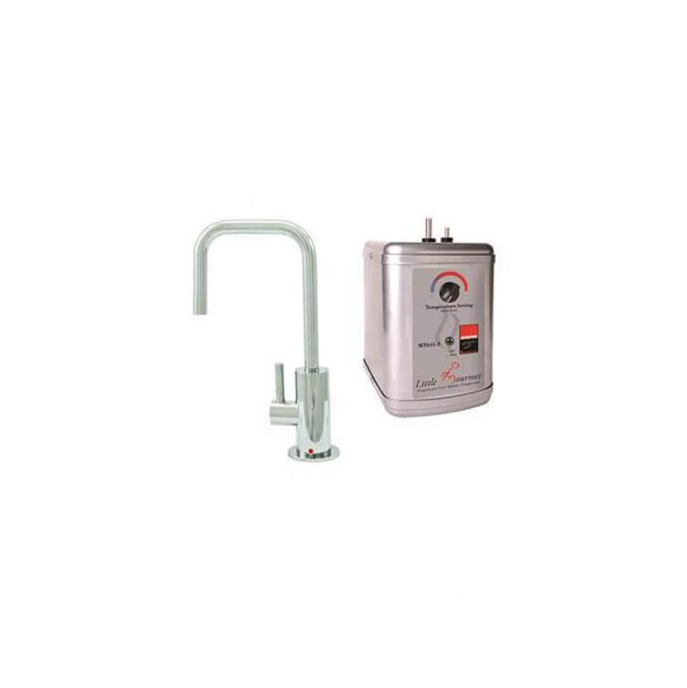 Hot Water Faucet with Contemporary Round Body & Handle (90-degree Spout) & Little Gourmet&