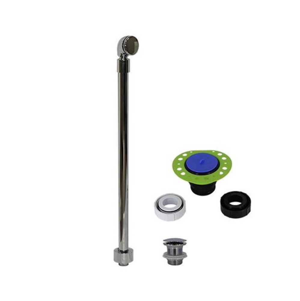 Exposed Overflow Drain with Swivel Neck, Detached EZ-Click Drain, & Tub Docking Station
