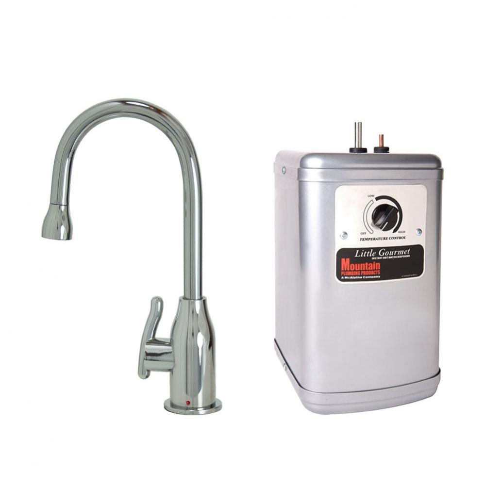 Hot Water Faucet with Modern Curved Body & Handle & Little Gourmet® Premium Hot Water