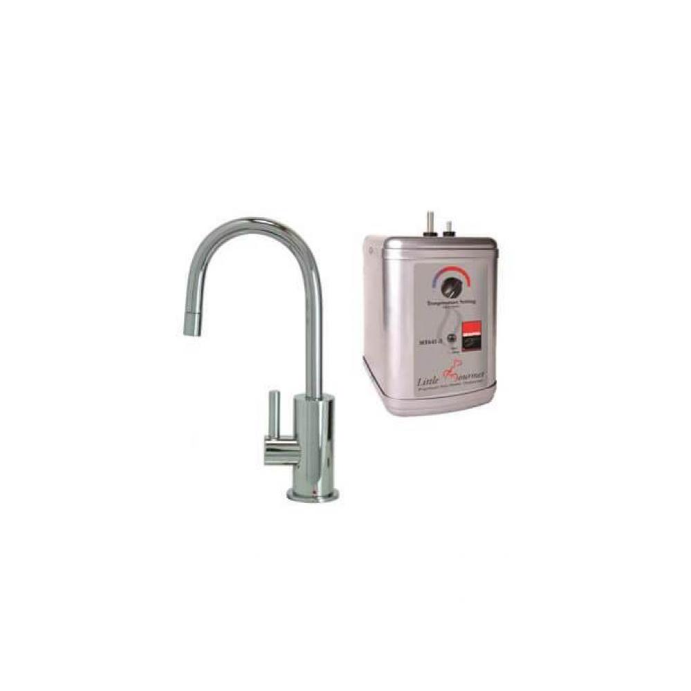 Hot Water Faucet with Contemporary Round Body & Handle & Little Little Gourmet® Premi