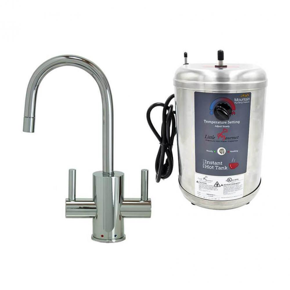 Hot & Cold Water Faucet with Contemporary Round Body & Handles & Little Gourmet®
