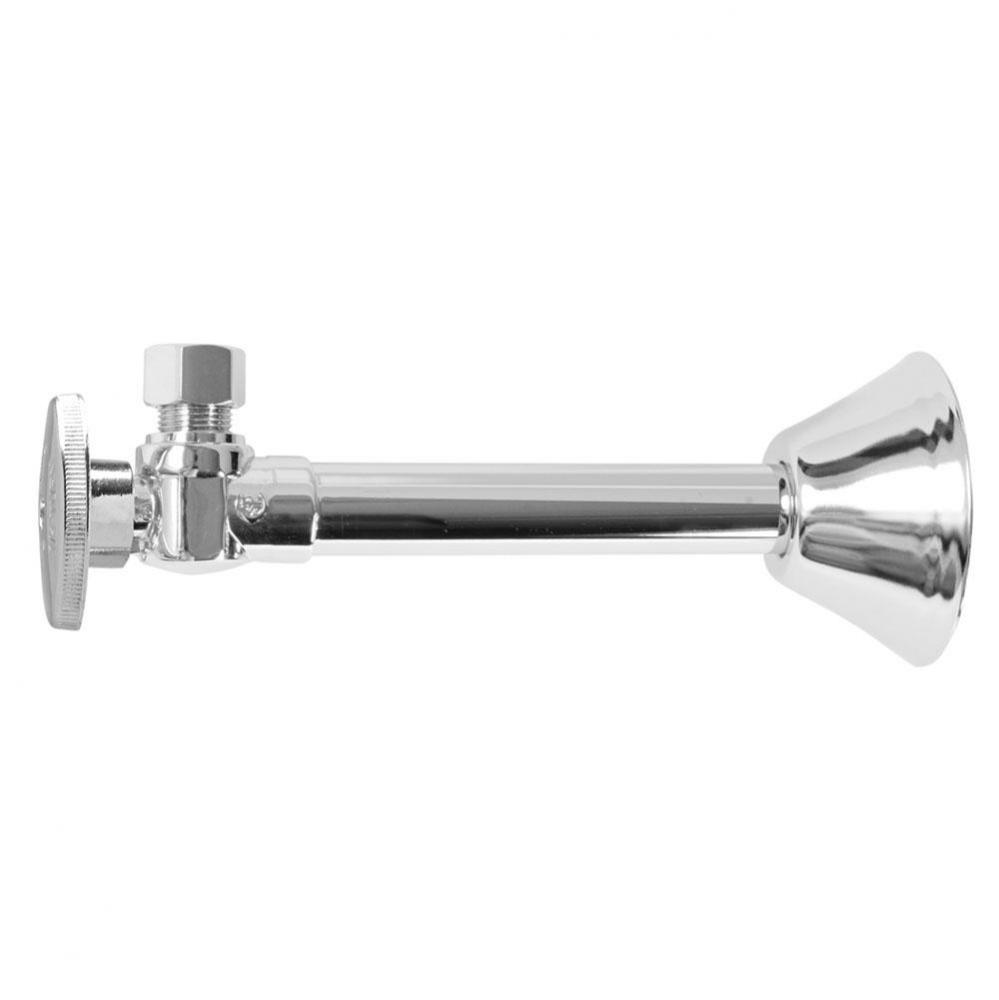 Brass Oval Handle with 1/4 Turn Ball Valve - Lead Free - Angle Sweat