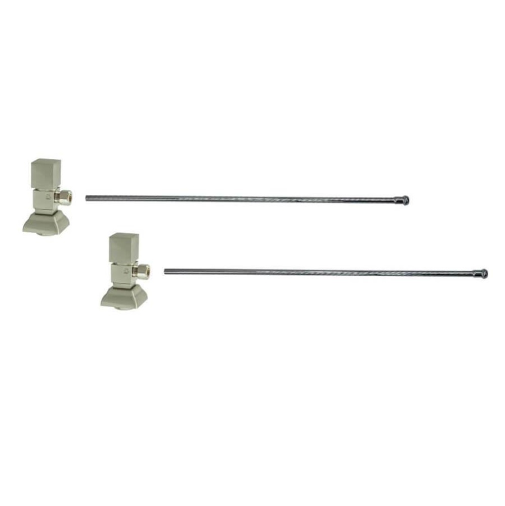 Lavatory Supply Kit - Contemporary Square Handle with 1/4 Turn Ceramic Disc Cartridge Valve (MT500