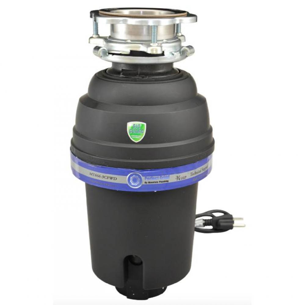 3/4 HP Deluxe Disposer, 3-Bolt Mount