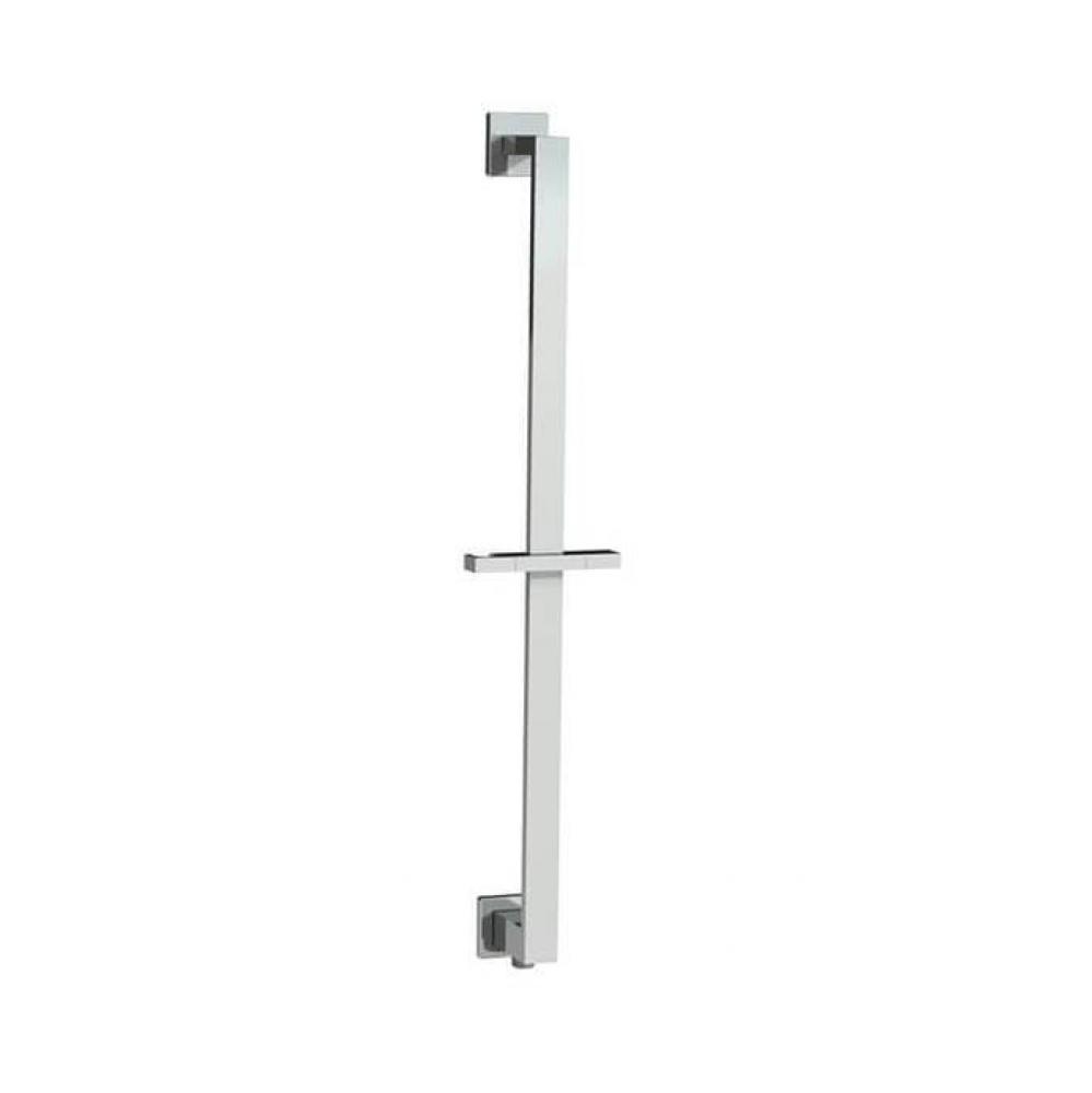 Wall Mounted Shower Rail with Bottom Outlet Integral Waterway - Rectangular