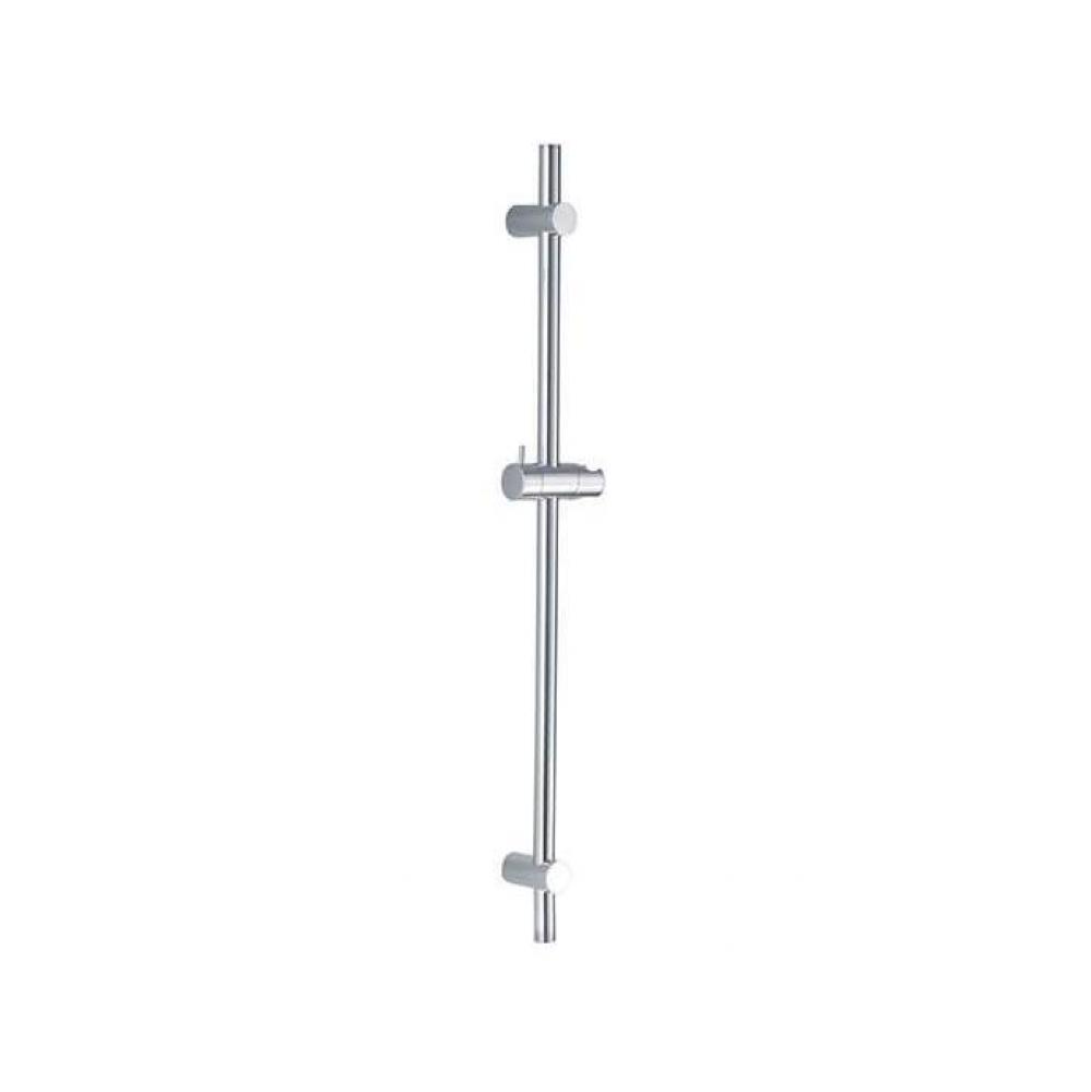 Wall Mounted Shower Rail with Bottom Outlet Integral Waterway - Round