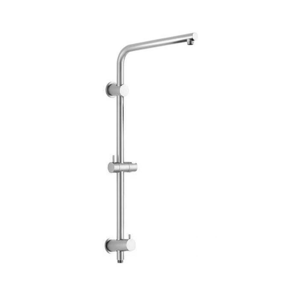 Rain Rail Plus - Wall Mounted Shower Rail with Bottom Outlet Integral Waterway and Diverter (Stand