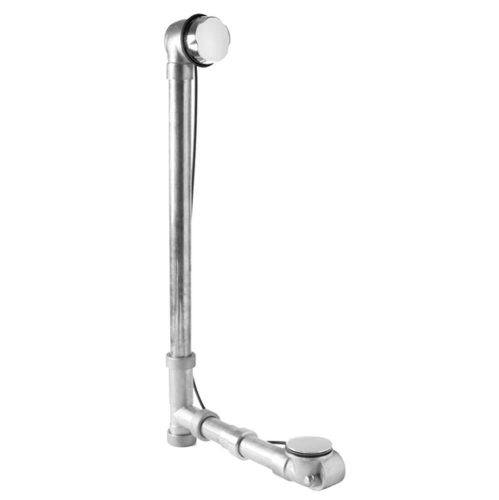 Brass Body Cable Operated Bath Waste & Overflow Drain with Rigid Overflow Neck for 22'&ap