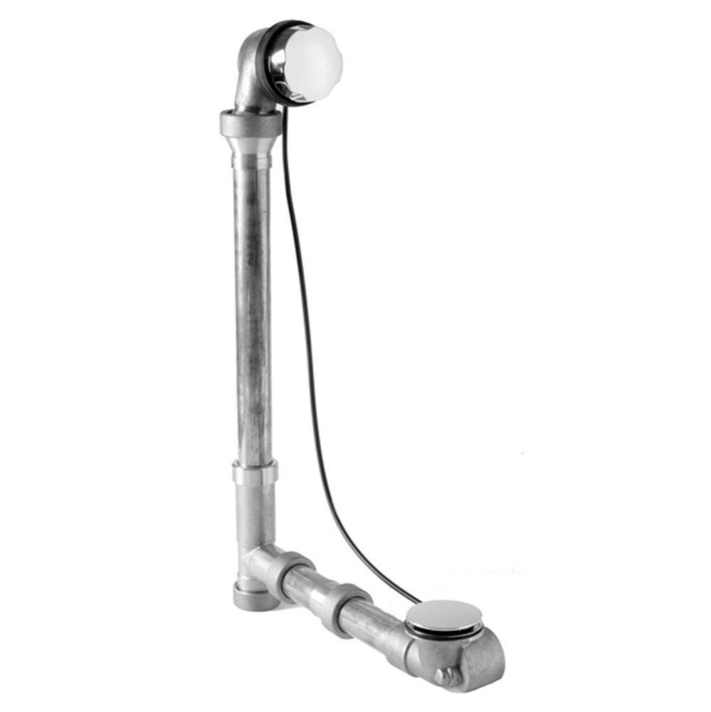 Brass Body Cable Operated Bath Waste & Overflow Drain with Patented Flexible Overflow Neck for