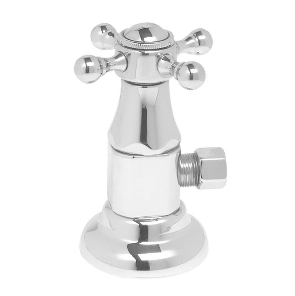 Brass Deluxe Cross Handle with 1/4 Turn Ceramic Disc Cartridge Valve - Lead Free - Angle (1/2&apos
